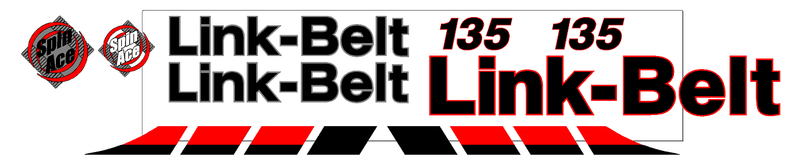 Linkbelt 135 SPIN ACE Decal Set