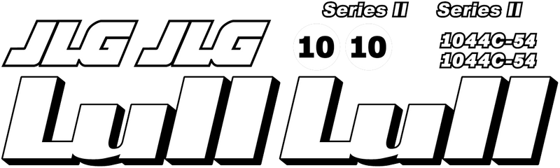 JLG 1044C 54 II Decal Set