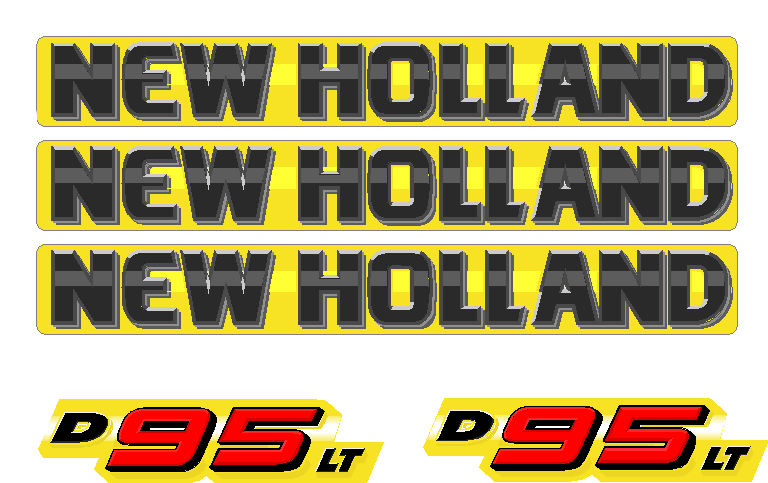 New Holland D95 LT Decal Set