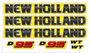 New Holland D95 WT Decal Set