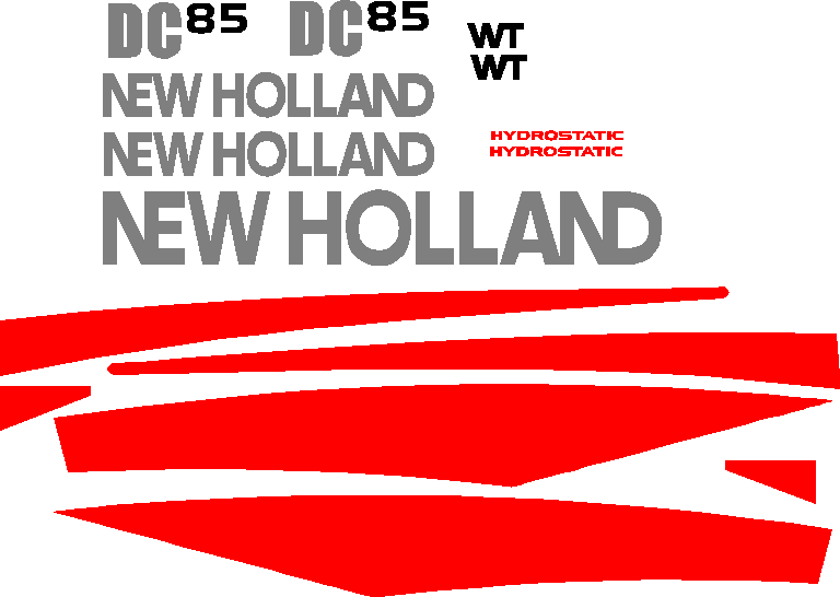 New Holland DC85 WT Decal Set
