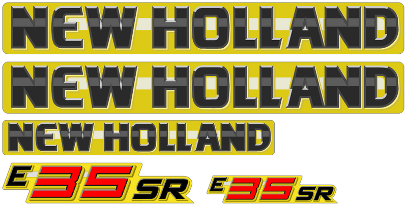 New Holland E35SR Decal Set