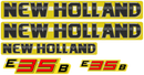 New Holland E35B Decal Set