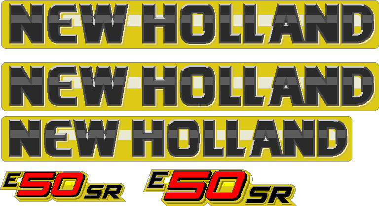 New Holland E50SR Decal Set