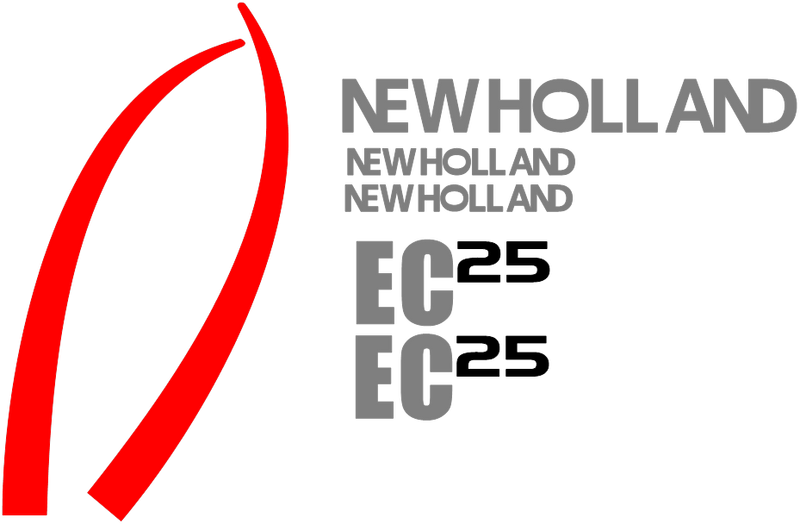 New Holland EC25 Decal Set