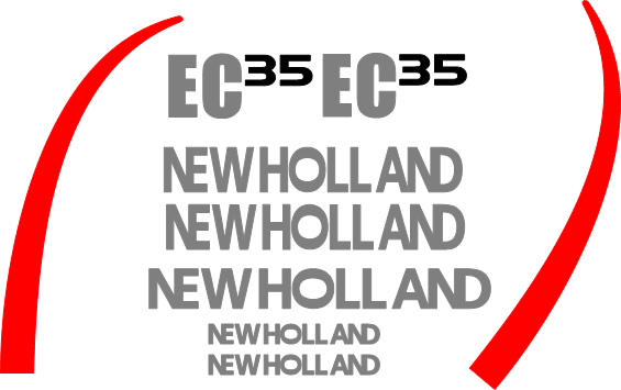New Holland EC35 Decal Set