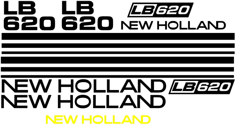 New Holland LB620 Decal Set