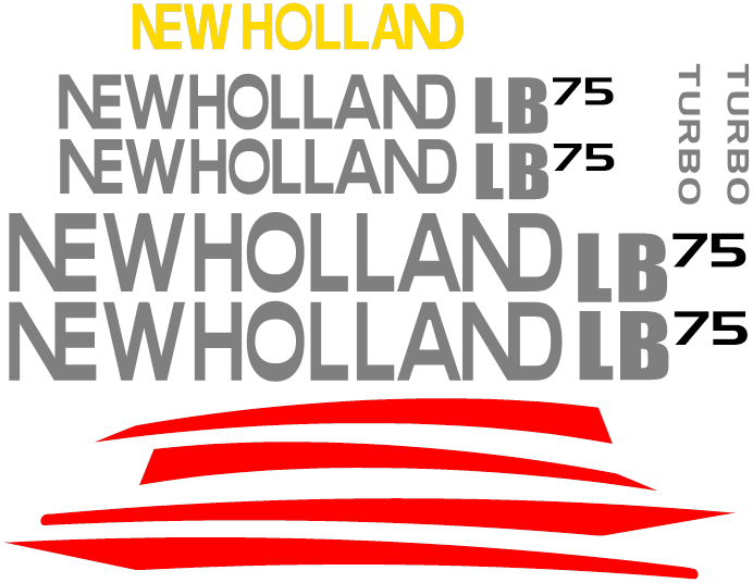 New Holland LB75 Decal Set