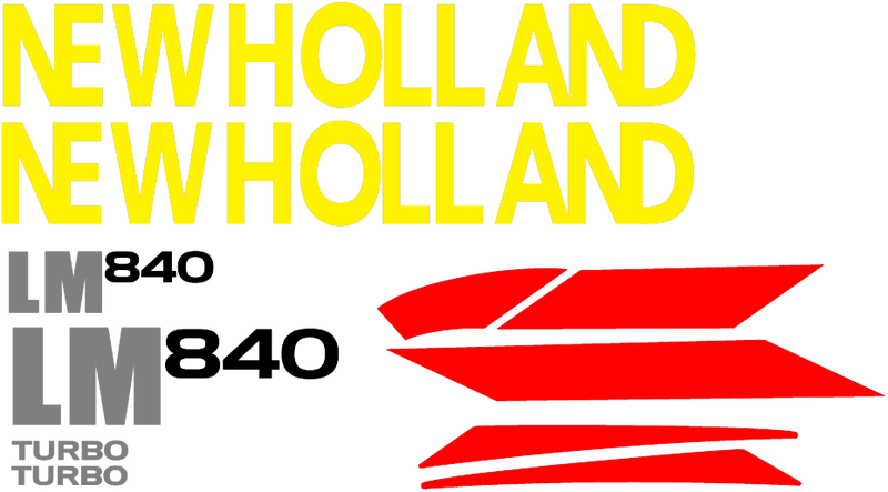 New Holland LM840 Decal Set