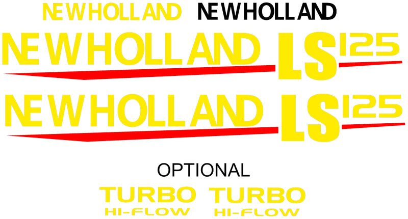 New Holland LS125  Decal Set