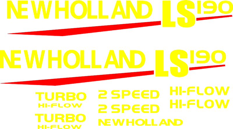 New Holland LS190 Decal Set