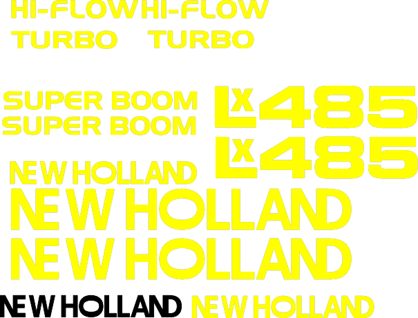 New Holland LX485  Decal Set