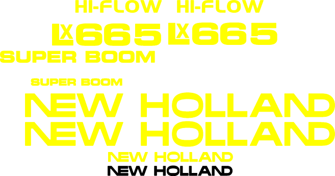 New Holland LX665 Decal Set