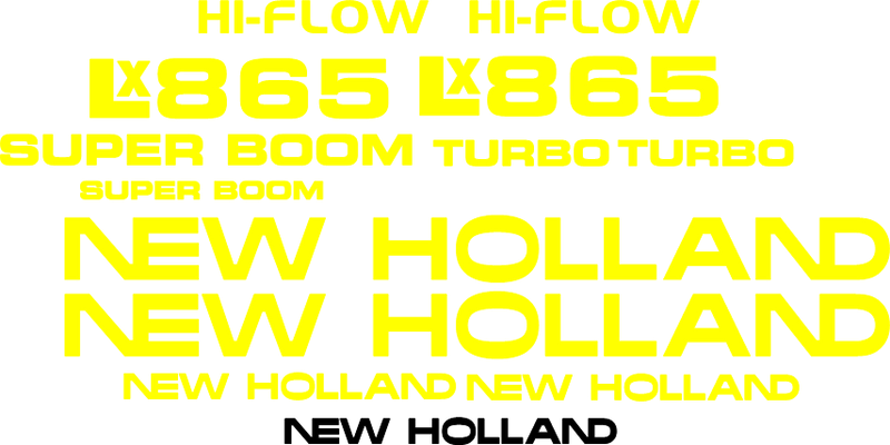 New Holland LX865  Decal Set