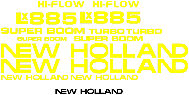 New Holland LX885 Decal Set