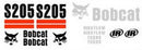 Bobcat S205  Decals