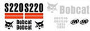 Bobcat S220  Decals