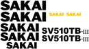 SaKai SV510T III  Decal Set