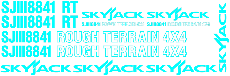 SkyJack SJ9250RT Decal Set