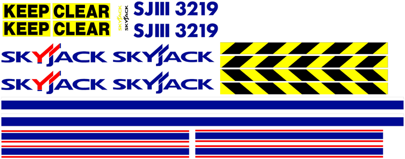 SkyJack SJIII3219 Decal Set