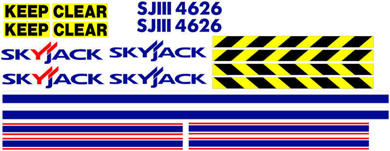 SkyJack SJIII4632 Decal Set