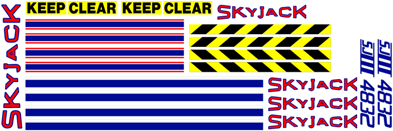 SkyJack SJIII4832 Decal Set