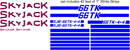 SkyJack SJB66TK Decal Set