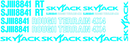 SkyJack SJ8841RT Decal Set