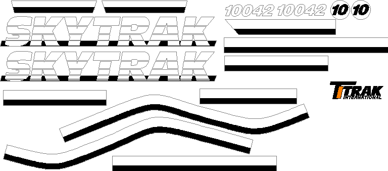 SkyTrak 10042 Decal Set