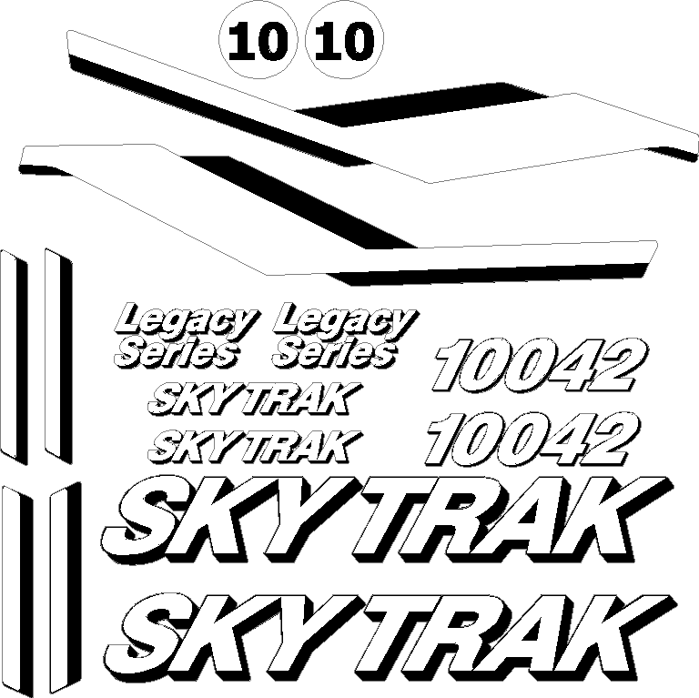 SkyTrak 10042 LEGACY Decal Set