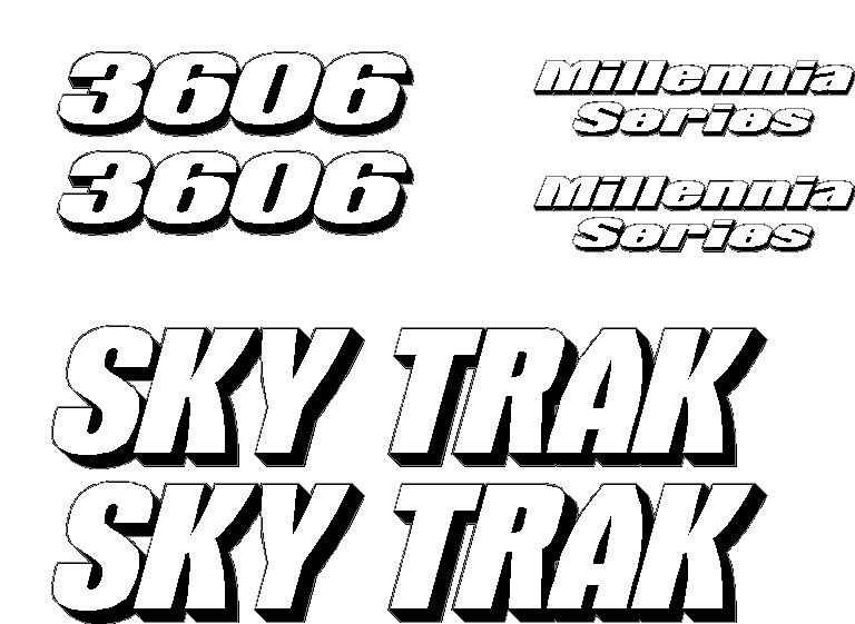 SkyTrak 3606 Decal Set