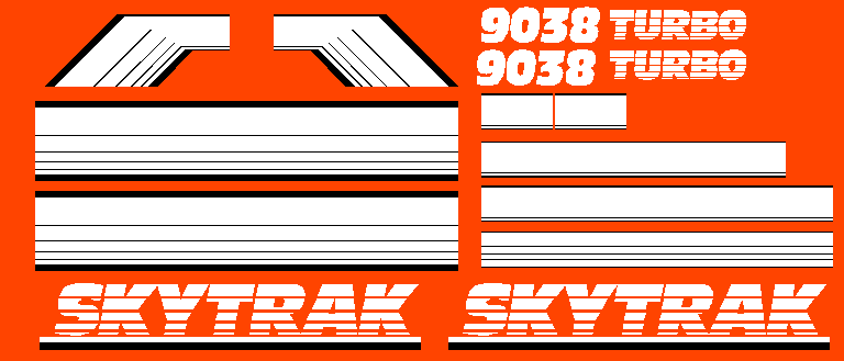 SkyTrak 9038 Decal Set