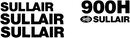 Sullair 900H  Decal Set