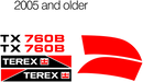 Terex TX760B Decal Set
