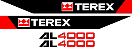 Terex AL4000 Decal Set