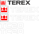 Terex TC20 Decal Set