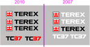 Terex TC37 Decal Set
