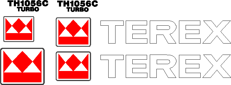 Terex TH1056C Decal Set