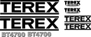 Terex BT4700 Decal Set