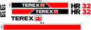 Terex HR32 Decal Set
