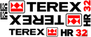 Terex HR32 Decal Set