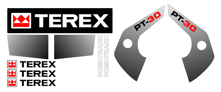 Terex PT30 Decal Set