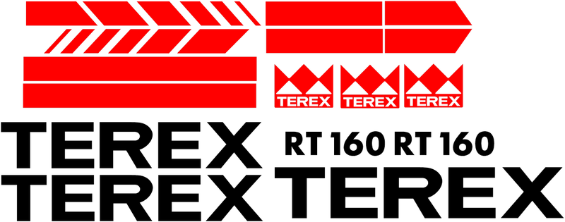 Terex RT160 Decal Set