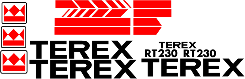 Terex RT230 Decal Set