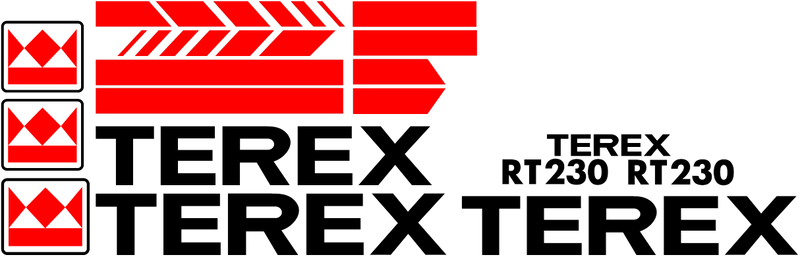 Terex RT230 1XL Decal Set