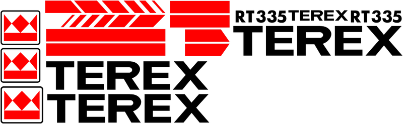 Terex RT335 Decal Set