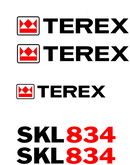Terex SKL834 Decal Set