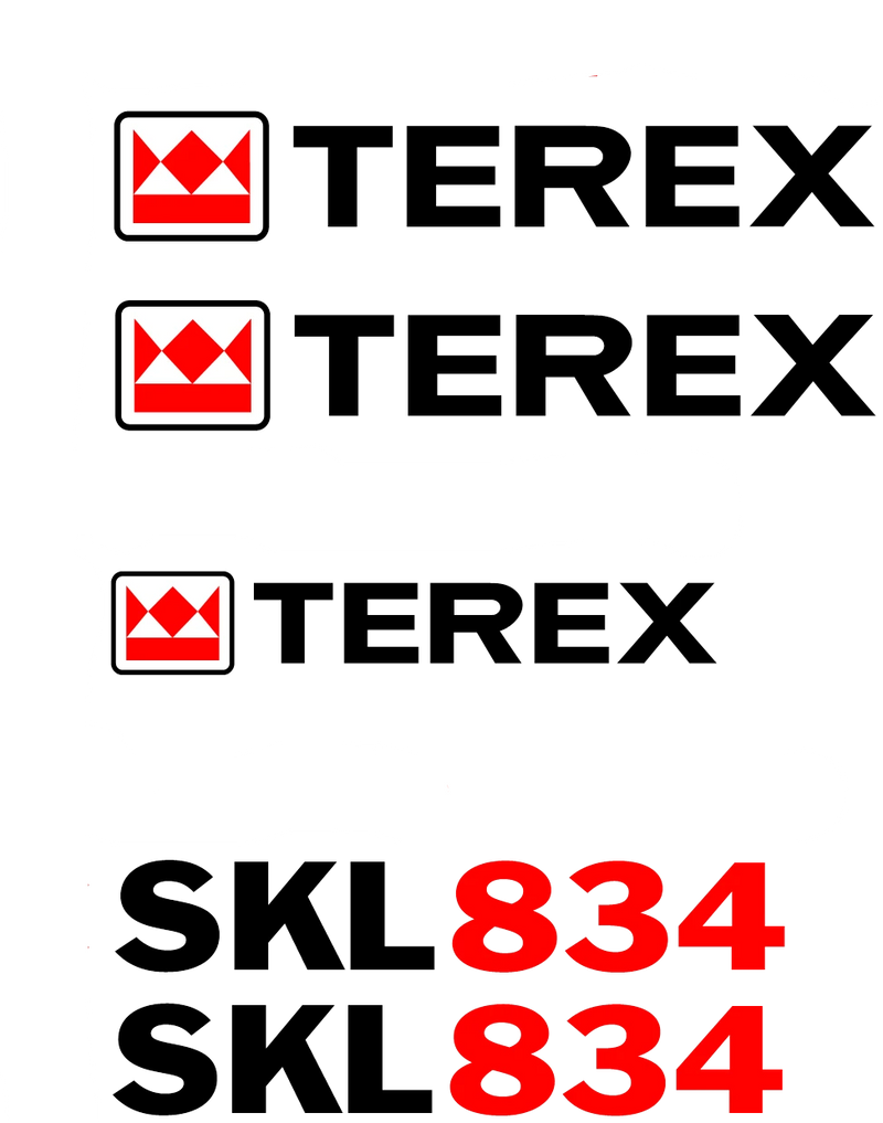 Terex SKL834 Decal Set