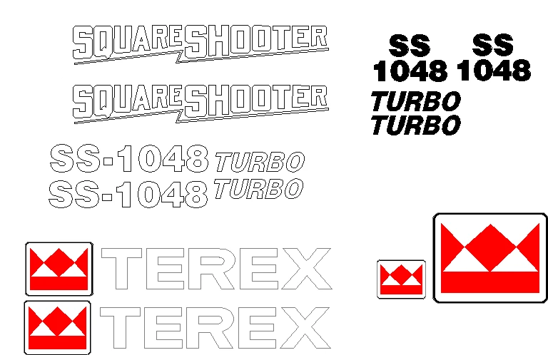 Terex SS1048 Decal Set