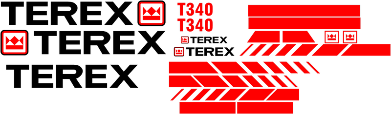 Terex T340 Decal Set